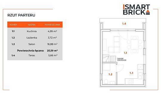 Rzut parteru domu Summer Wood